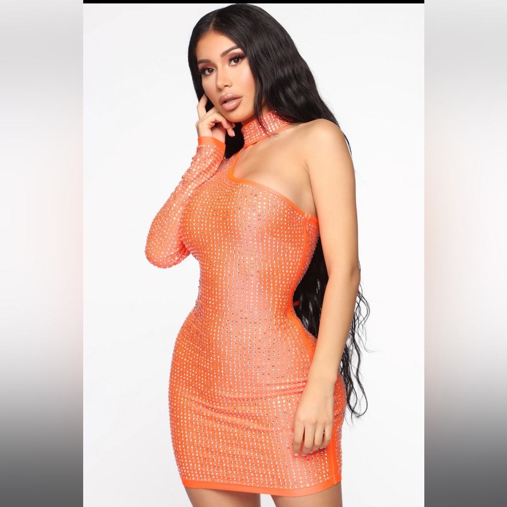 Fashion nova Rhinestone mini Dress